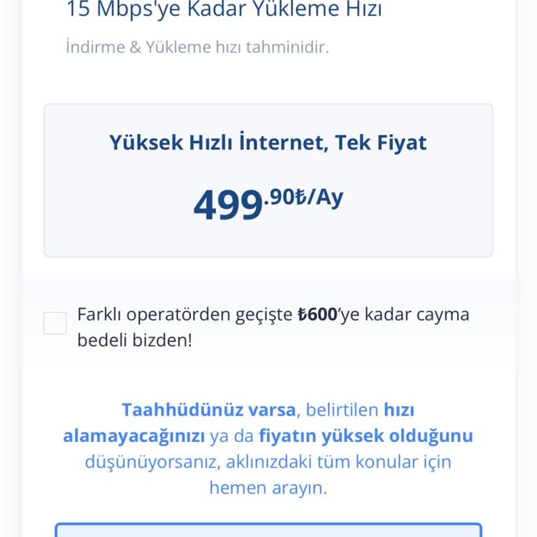 Yanıltıcı Altyapı Bilgisi Ve Düşük İnternet Hızı