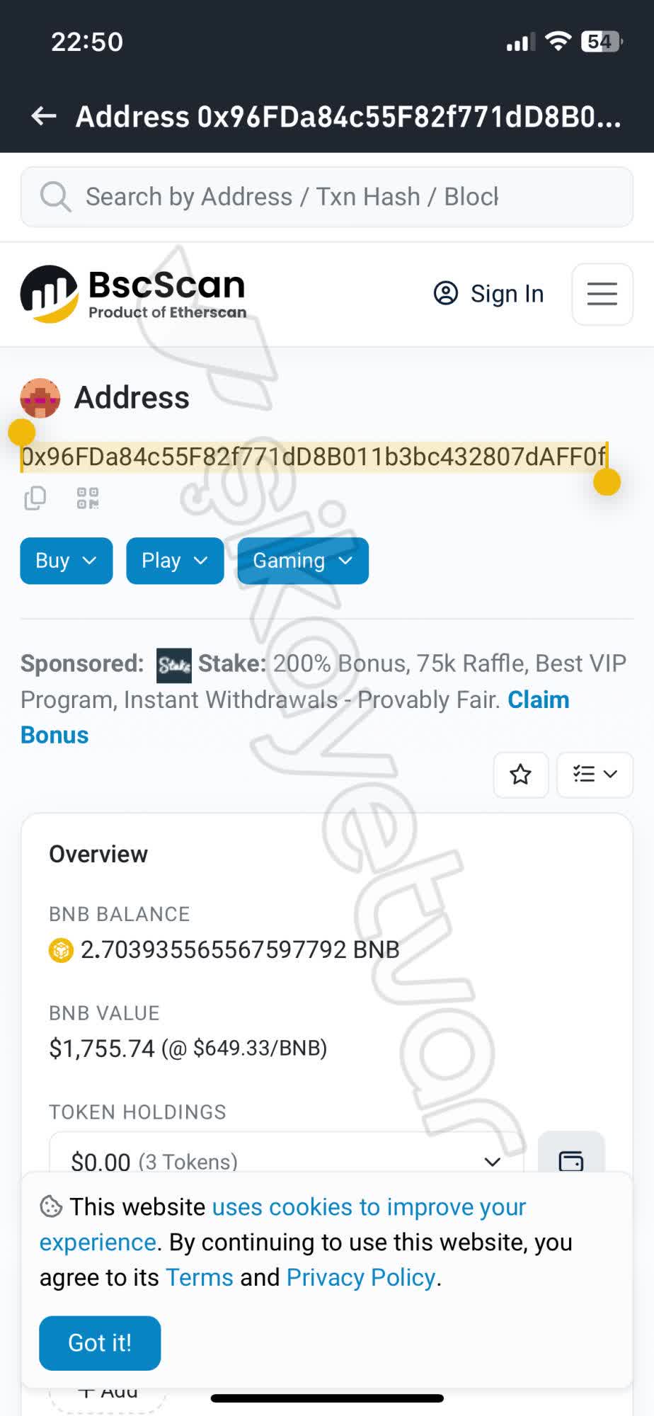 I Lost ₺1500 to 0x96FDa84c... Wallet on BscScan – I Demand Accountability  and Refund - Xolvie