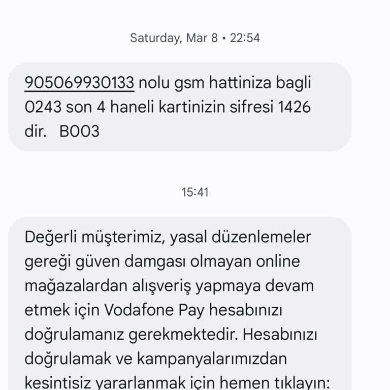 Vodafone Pay Hesabımın Silinmemesi Mağduriyet Yaratıyor