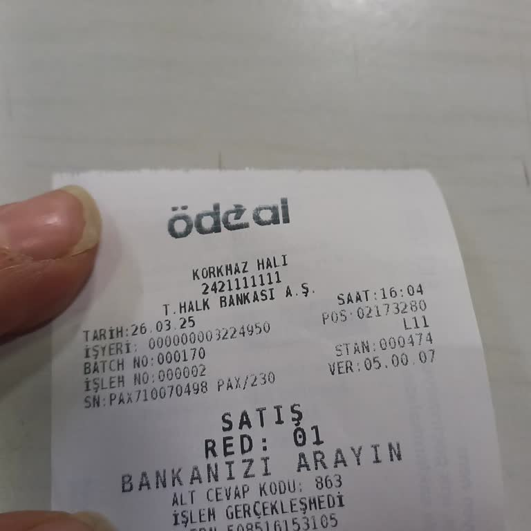 Pos Cihazı Hata Kodu Ve Çözüm Beklentisi