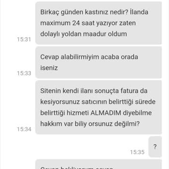 Geç Teslimat Ve Yetersiz Müşteri Hizmetleri