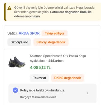 Yanlış Ve Eksik Ürün Gönderimi