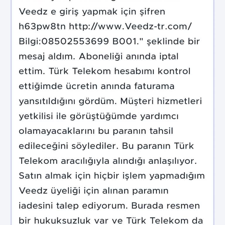 Türk Telekom Uygulaması Yüzünden Kesilen 200 TL