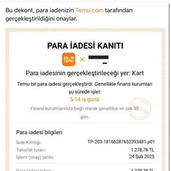 İade Sürecinde Yaşanan Gecikme Ve Yanıltıcı Bilgilendirme