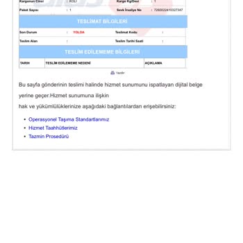 Aras Kargo İle Kayıp Kargo Ve İletişim Sorunları