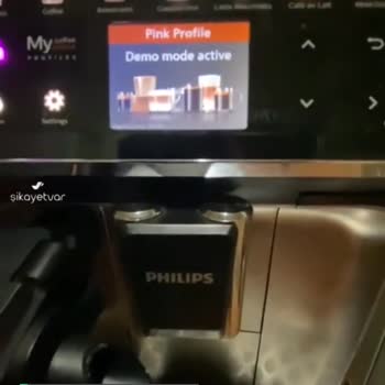 Philips Kahve Makinesi Demo Mode Aktif Uyarısı