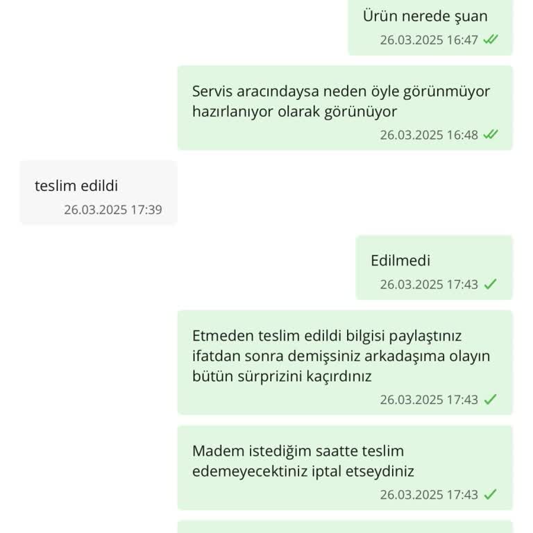 Çiçek Sepeti'nde Sürpriz Teslimat Hüsranı