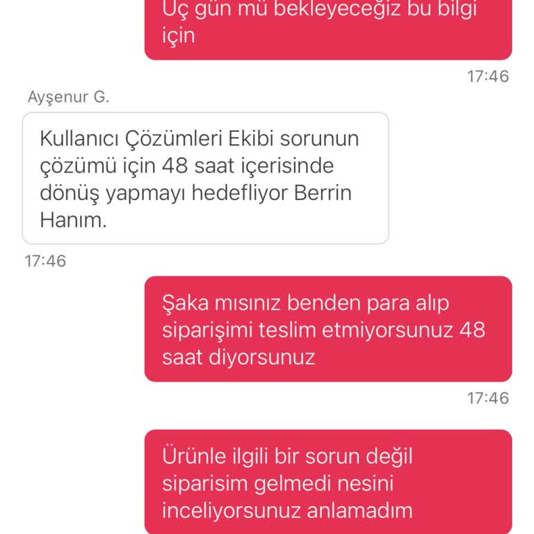 Teslim Edilmeyen Sipariş Ve Bloke Edilen Para