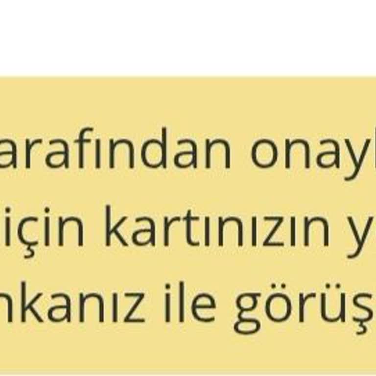 Paycell Kart İle Ödeme Reddedildi Sorunu