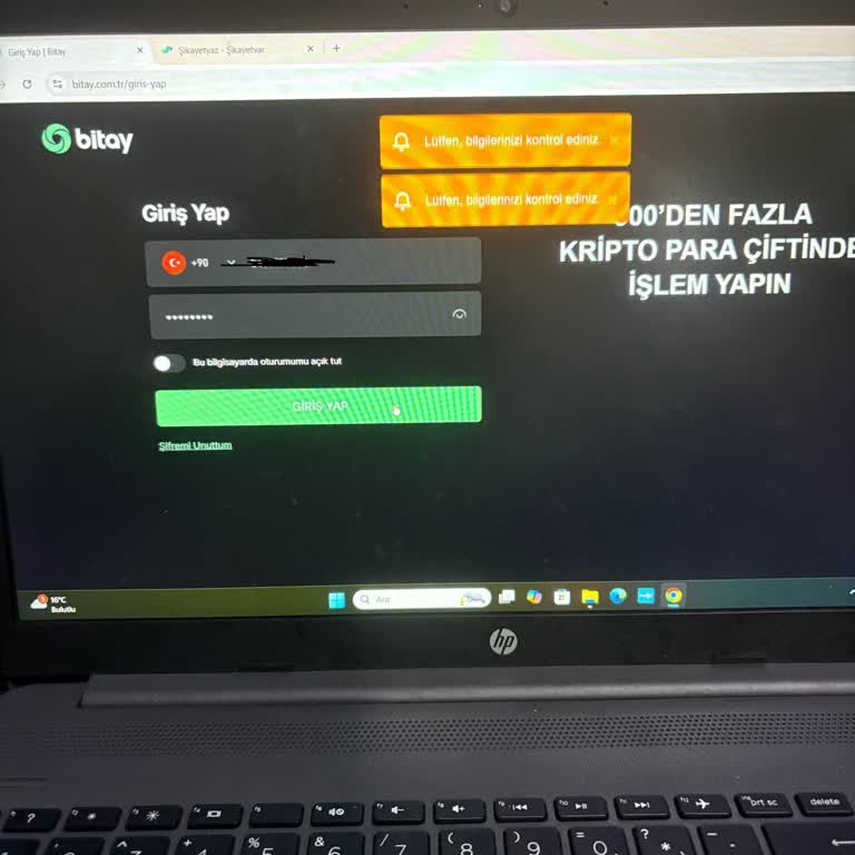 Hesap Giriş Sorunu Ve Kullanıcı Bulunamama Hatası