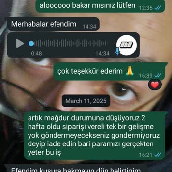 Sipariş Sürecinde Yaşanan Sorunlar Ve İade Problemi