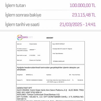 Cointr Hesabına Geçmeyen Yatırım Ödemesi Sorunu