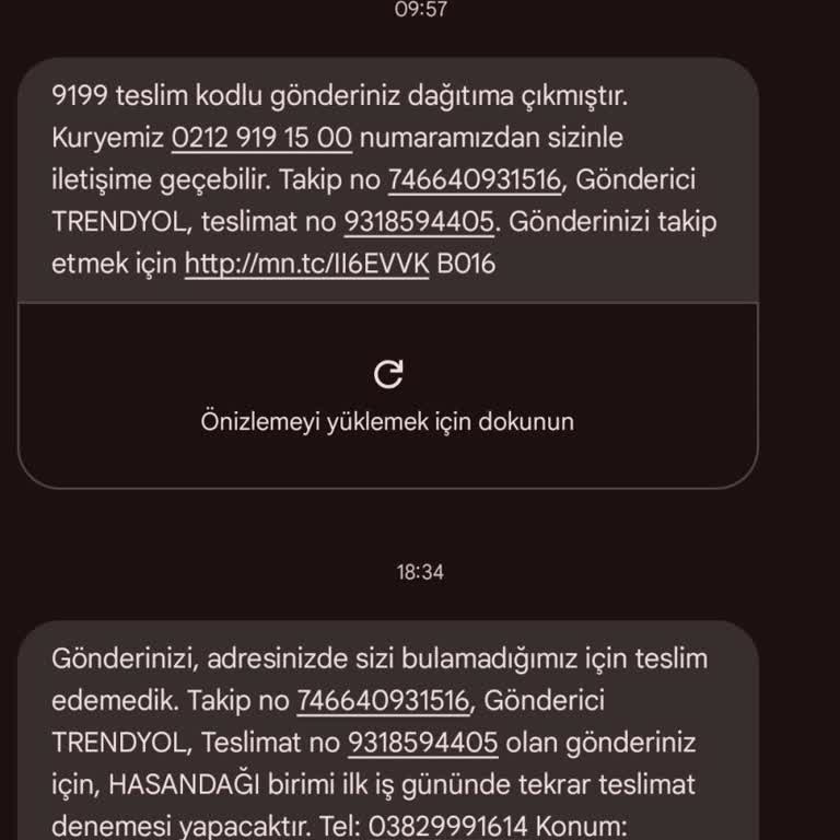 Teslimat Sorunu: Evdeyken Bile Bulunamamak