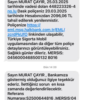 Halkbank'ın İzinsiz Sigorta Yenilemesi Sorunu