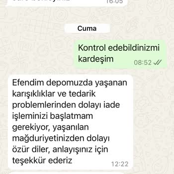Ürünler Gelmedi, Para İadesi De Yapılmadı!