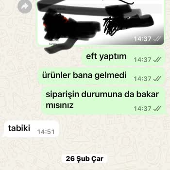 Ürün Yok İade Yok Müşteri Hizmeti Sıfır