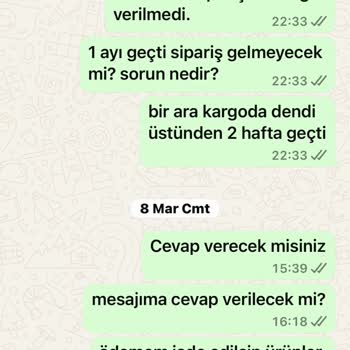 Ürün Yok İade Yok Müşteri Hizmeti Sıfır