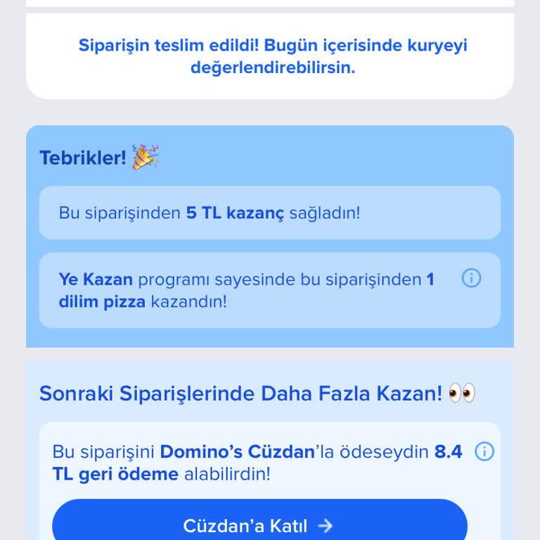 Teslim Edilmeden Teslim Edildi Görünen Sipariş