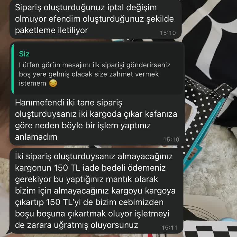 Yanlış Renk Ürün Siparişi Ve İletişim Sorunları
