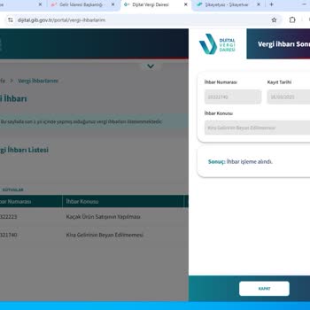 Vergi Dairesi İhbarına Yanıt Bekliyorum