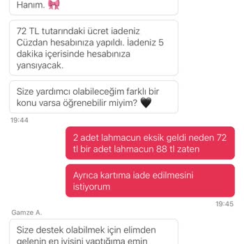 Eksik Lahmacun Ve Yetersiz İade Sorunu