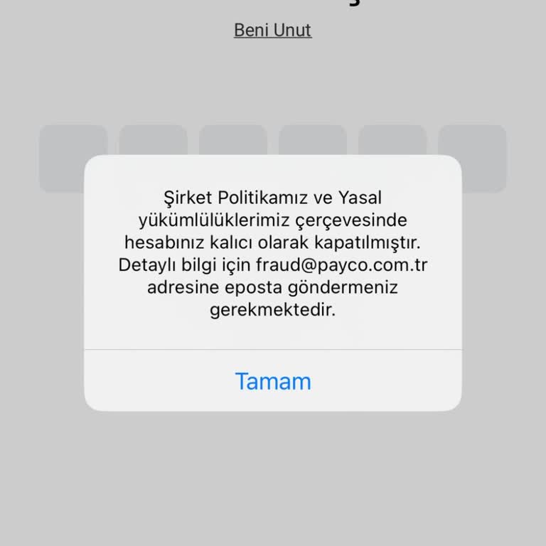 Kapatılan Hesap Ve İade Edilmeyen 20.000 TL