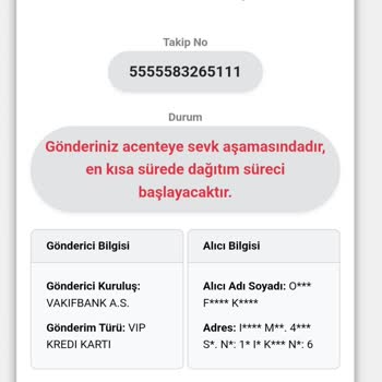 Kuryenet'in Kredi Kartı Teslimatındaki Sorumsuzluğu