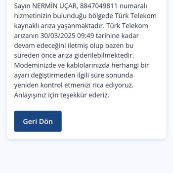 TurkNet İnternet Arızası Ve Gereksiz Masraflar