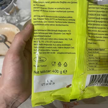 Hazır Mantıda Şok Edici Yabancı Madde Tehlikesi