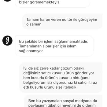 Arızalı Ürün Ve Yetersiz Müşteri Hizmetleri