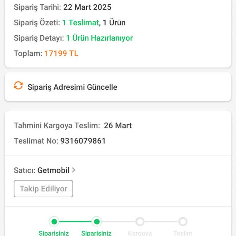 Getmobil Kargoda Yaşanan Gecikme Ve Anlamsız Yanıtlar