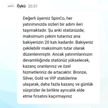 Spinco'da Beklenmedik Kayıp