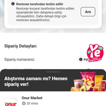 Yemek Sepeti Siparişim İki Saatten Fazla Gecikti
