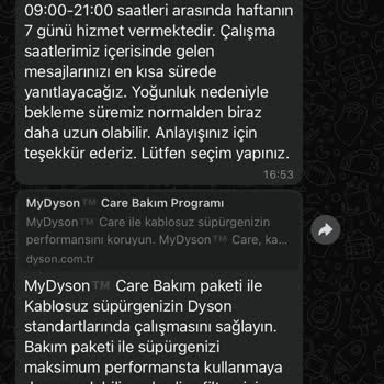 Dyson Süpürge Kendi Kendine Kapanıyor Ve Yetersiz Müşteri Hizmeti