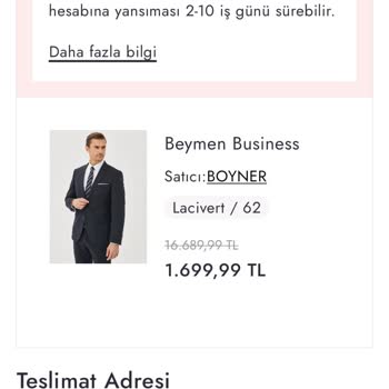 Hatalı Fiyat Sebebiyle İptal Edilen Sipariş