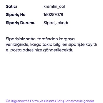 Kremlinco'dan Sipariş Verilen Ayakkabılar Kargoya Verilmedi