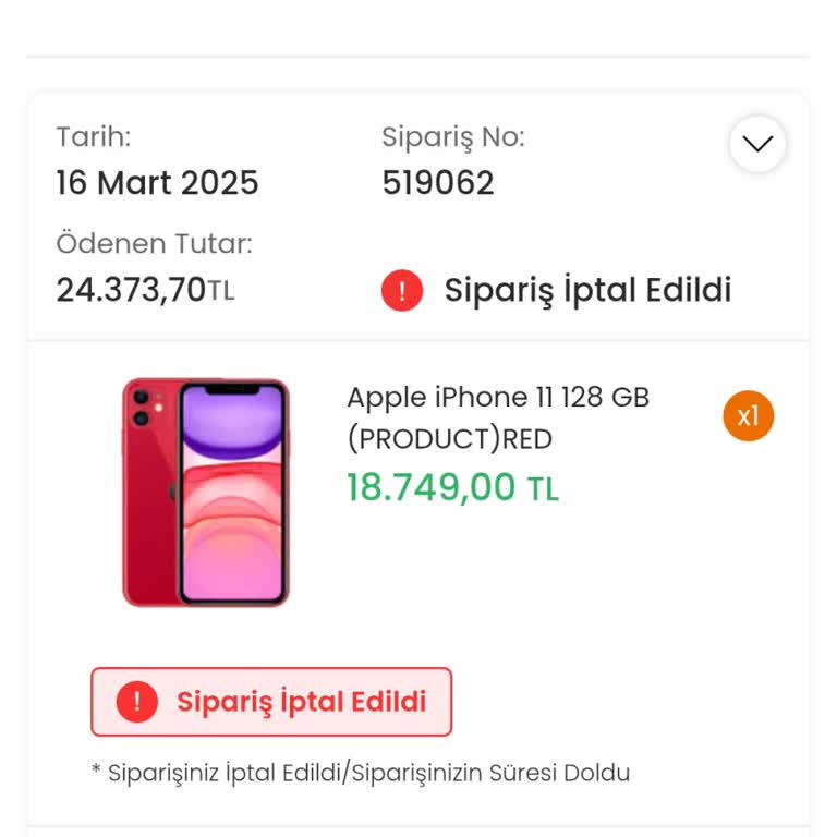 İptal Edilen Siparişin Geri Ödemesi 11 Gündür Bekletiliyor