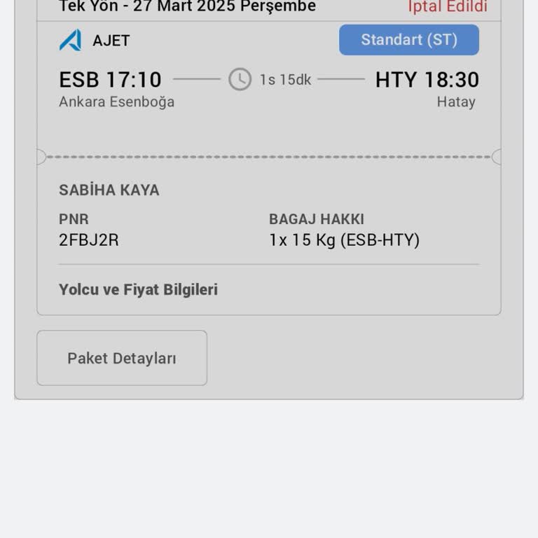 Bilet İptalinde Yanlışlık Ve Yüksek Ücret Kesintisi