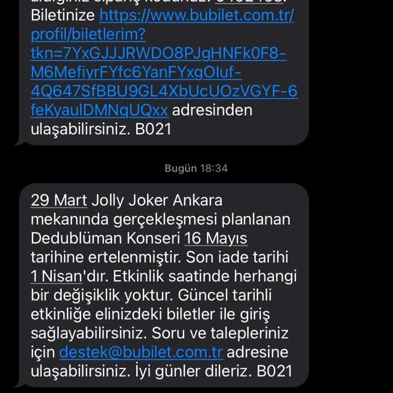 Ertelenen Konser Bileti Mağduriyeti