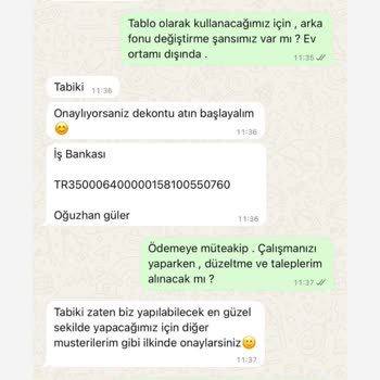 Tablo Siparişim Gönderilmedi, Para İadesi İstiyorum