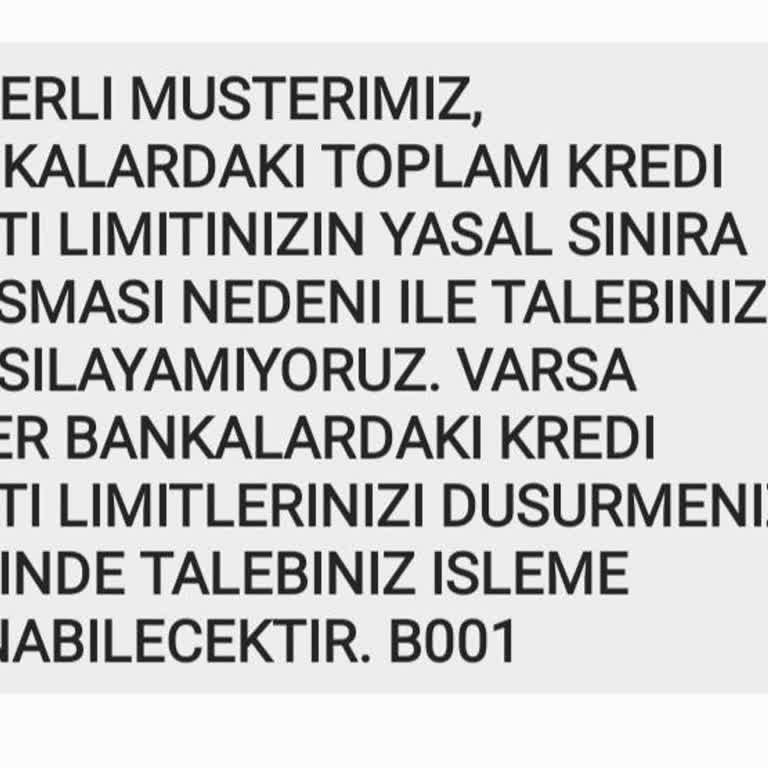 Yetersiz Kredi Kartı Limiti: Müşteri Taleplerine Yanıt Bekleyen Bir Deneyim