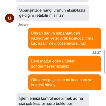 Eksik Ve Kusurlu Ürünlerle Sürekli Sorun Yaşıyorum