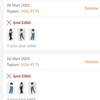 Hesap Karışıklığı Ve İptal Edilen Siparişler