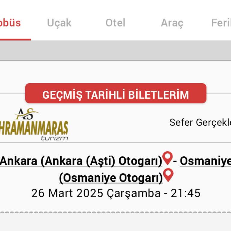 As Kahramanmaraş Geç Kalan Otobüs ve Yanıltıcı Sefer Saatleri