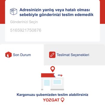 Aras Kargo Yozgat Şubesi Adres Sorunu
