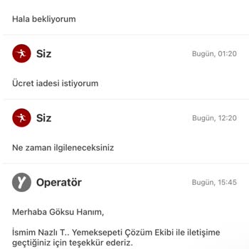 Yemeksepeti Siparişim Teslim Edilmedi Ve Çözüm Sunulmadı