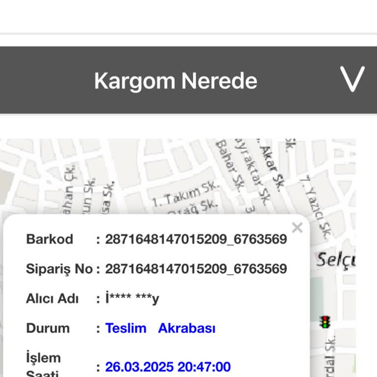 Kargom Gelmedi Teslim Edilmiş Gibi Gösterilmiş