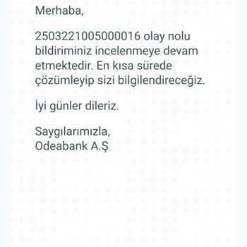 Odeabank'ta Aidat Sorunu Ve Yanlış Yönlendirme