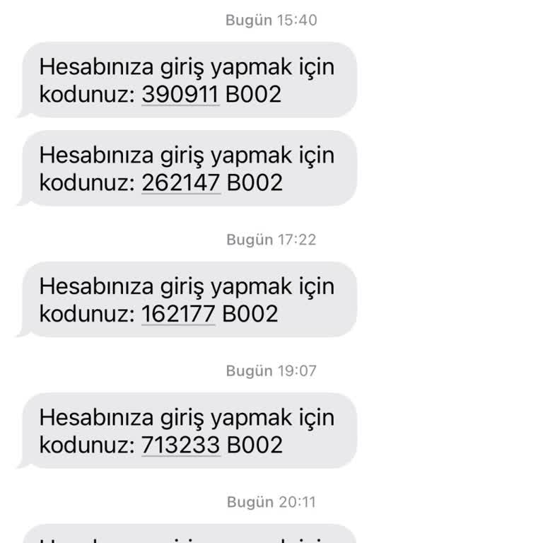 Sürekli Gelen Doğrulama Kodları Rahatsız Ediyor