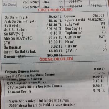 Fatura Şoku: Su Bedelindeki Anormal Artış